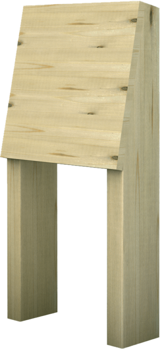 Bacheca Leggio in legno di pino nordico impregnato o larice realizzato da Linea Montanalegno - ILT
