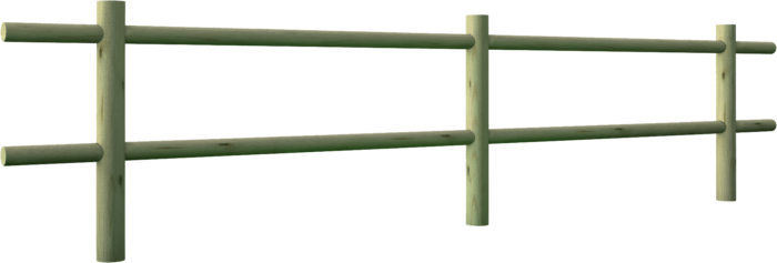 Recinzione steccato in legno di pino nordico impregnato o larice realizzato da Linea Montanalegno - ILT