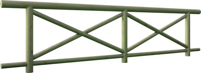 Recinzione steccato in legno di pino nordico impregnato o larice realizzato da Linea Montanalegno - ILT