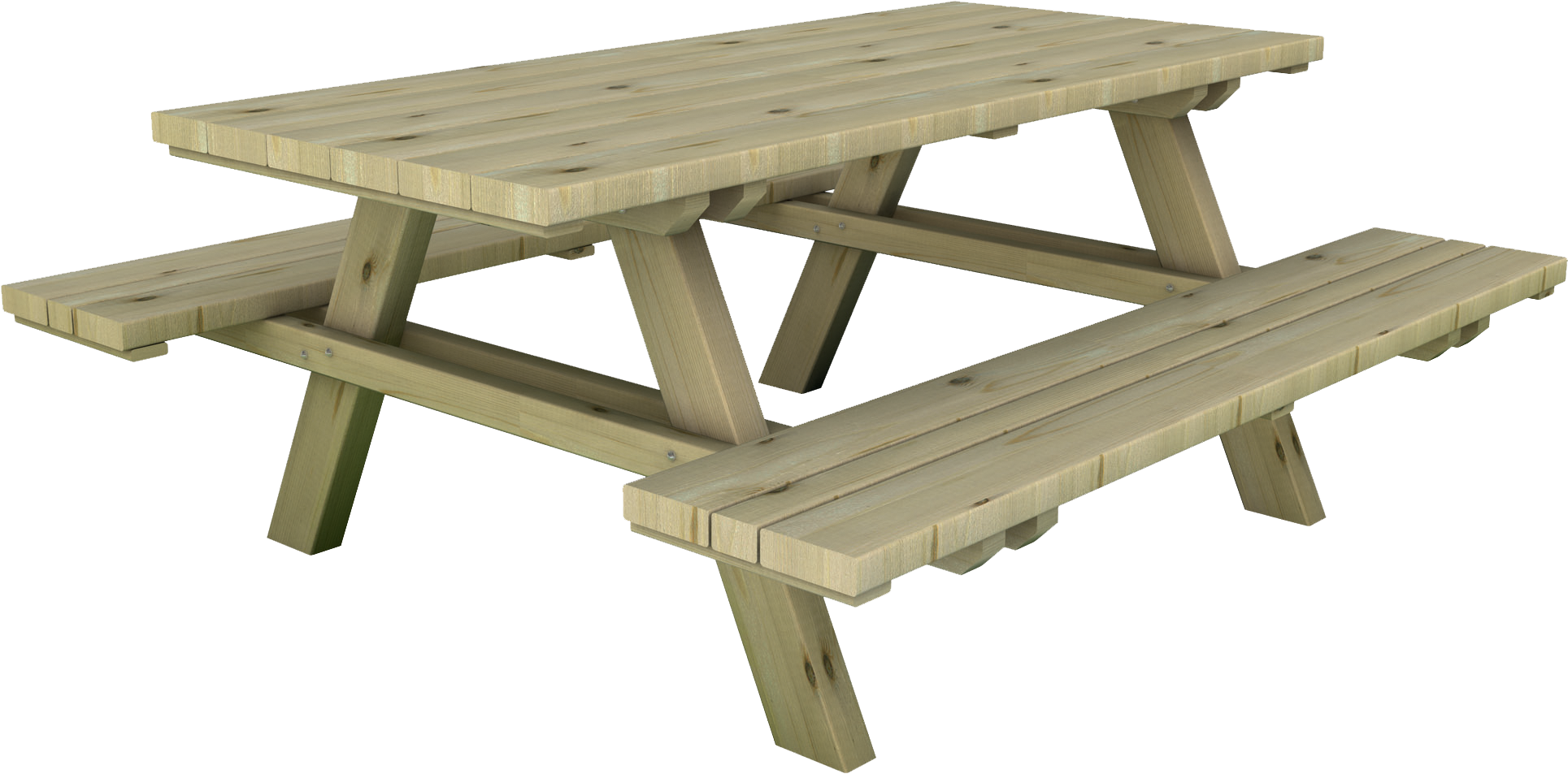 Tavolo Stelvio in legno di pino impregnato o legno di larice realizzato da Linea Montanalegno - ILT