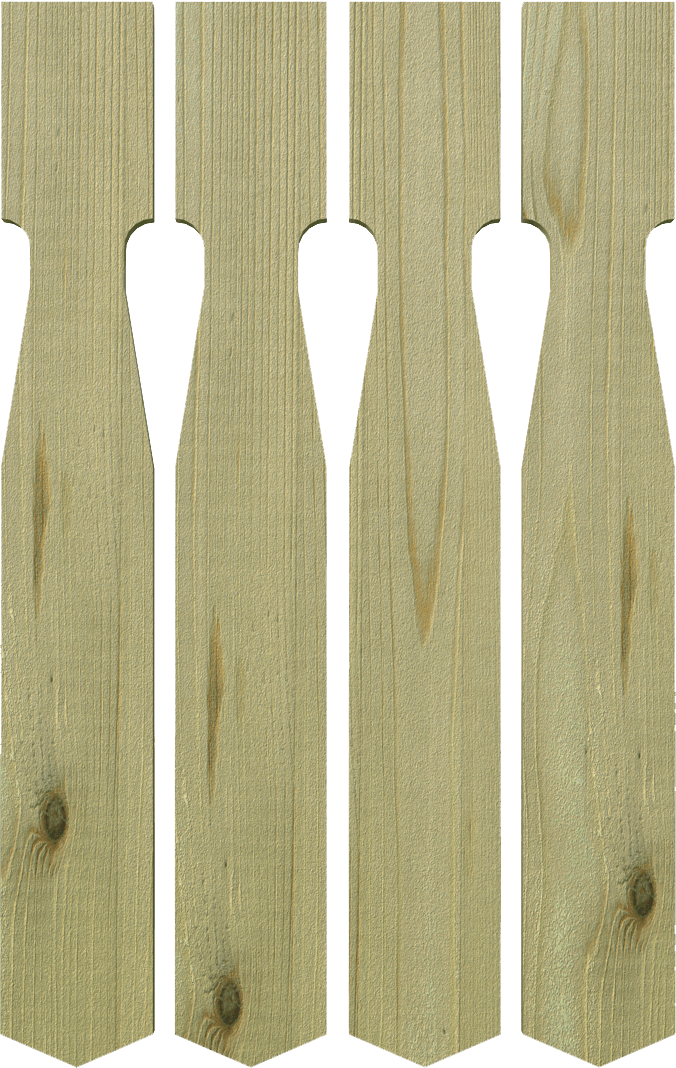 Stecca per balcone in legno di pino nordico impregnato o larice realizzato da Linea Montanalegno - ILT