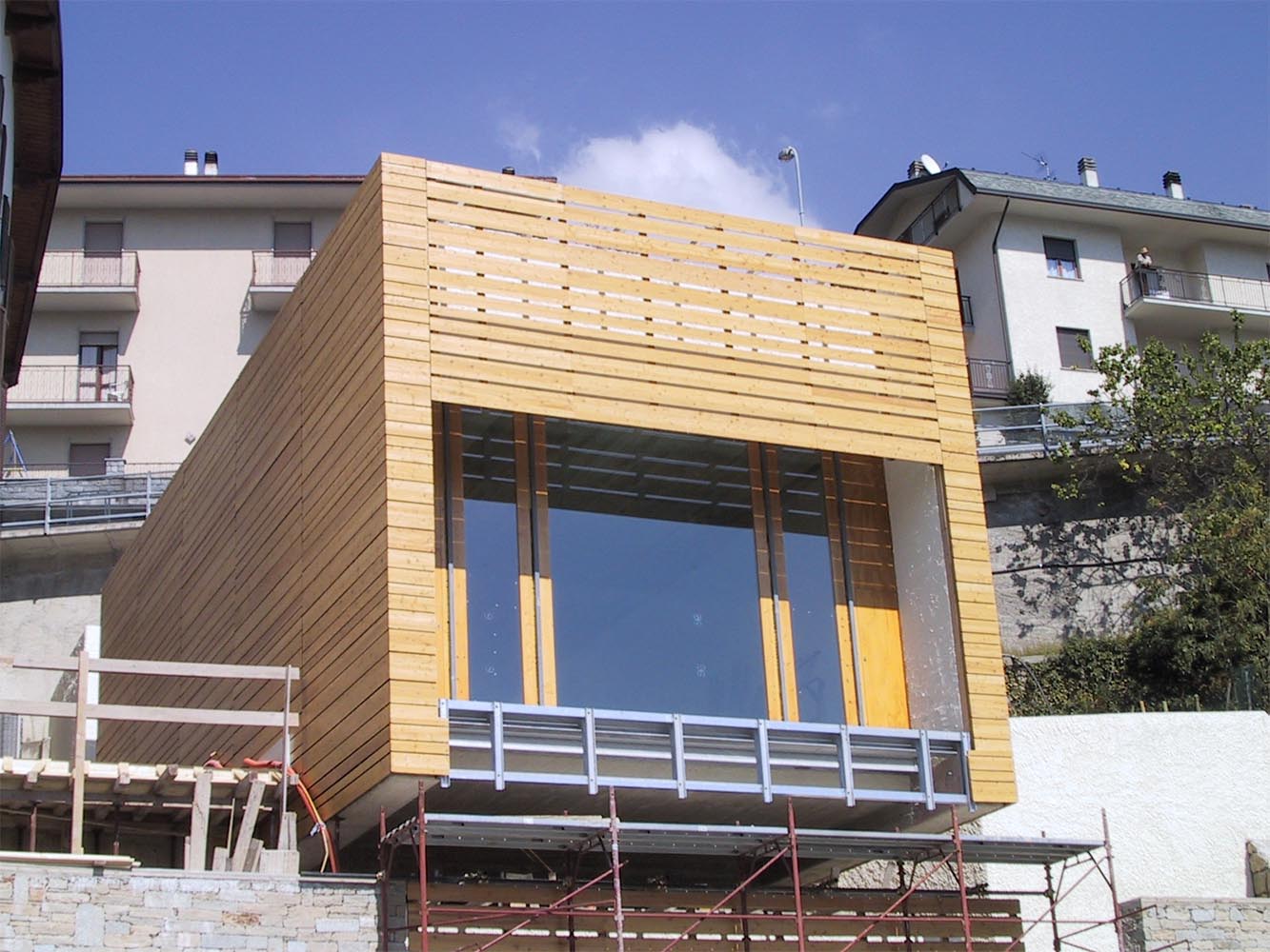 Rivestimento facciata in legno realizzato da Linea Montanalegno - ILT